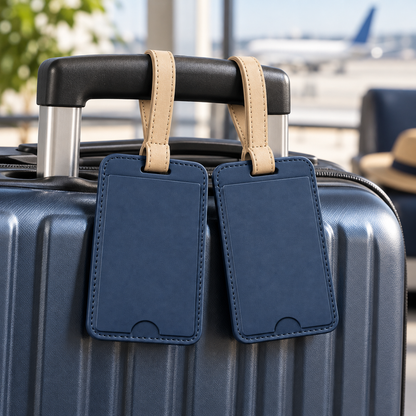 Luggage Tag Pair — lifestyle view
