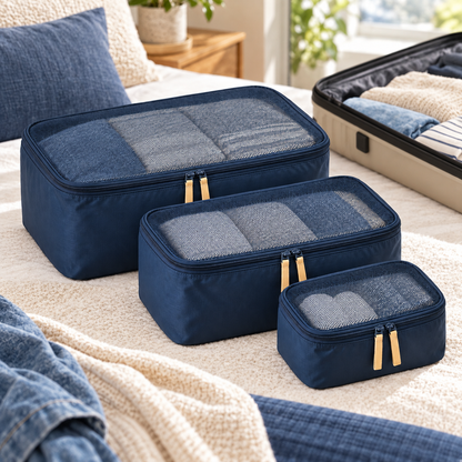 Packing Cube Trio — lifestyle view