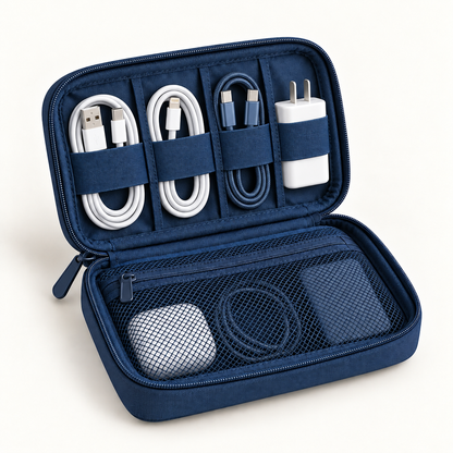 Travel Cable Organizer Pouch — feature view