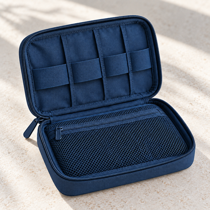 Travel Cable Organizer Pouch — detail view