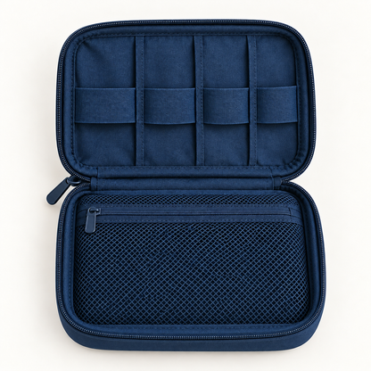 Travel Cable Organizer Pouch — overview view