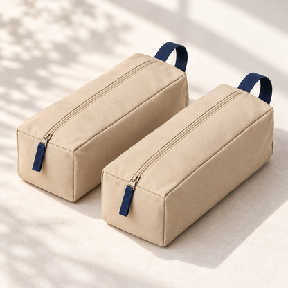 Travel Shoe Bag Pair — detail view